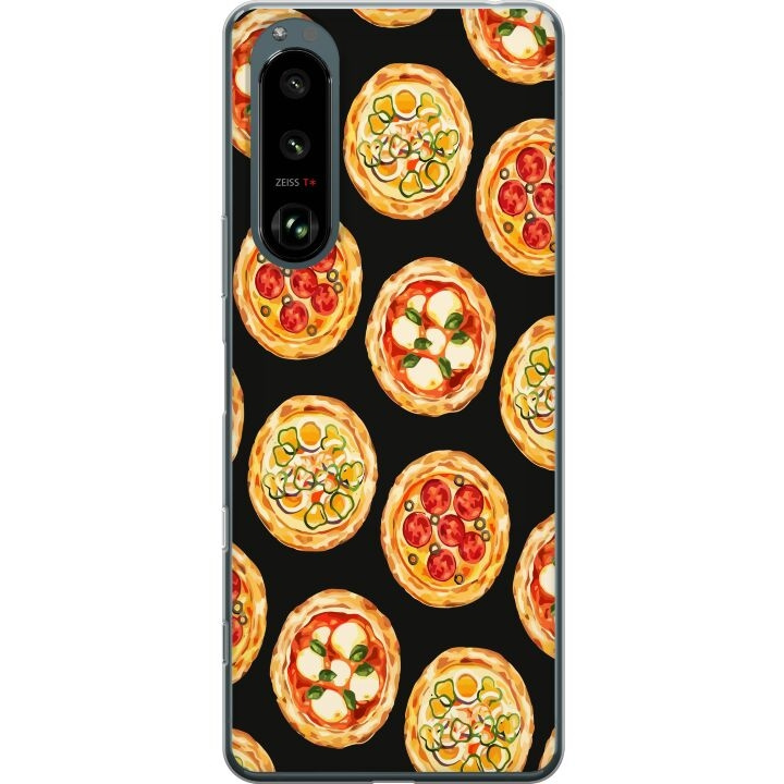 Mobilcover til Sony Xperia 5 III med Pizza motiv i gruppen SMARTPHONES & TABLETS / Mobil Beskyttelse / Sony hos TP E-commerce Nordic AB (A61455)