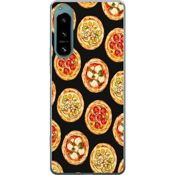 Mobilcover til Sony Xperia 5 IV med Pizza motiv i gruppen SMARTPHONES & TABLETS / Mobil Beskyttelse / Sony hos TP E-commerce Nordic AB (A61509)