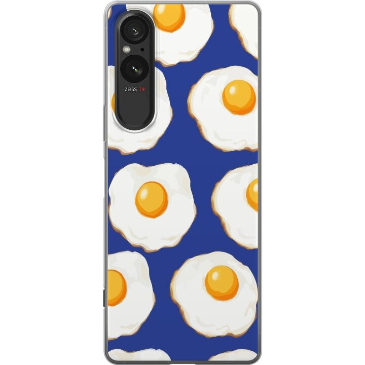 Mobilcover til Sony Xperia 5 V med Stegte æg motiv i gruppen SMARTPHONES & TABLETS / Mobil Beskyttelse / Sony hos TP E-commerce Nordic AB (A61556)