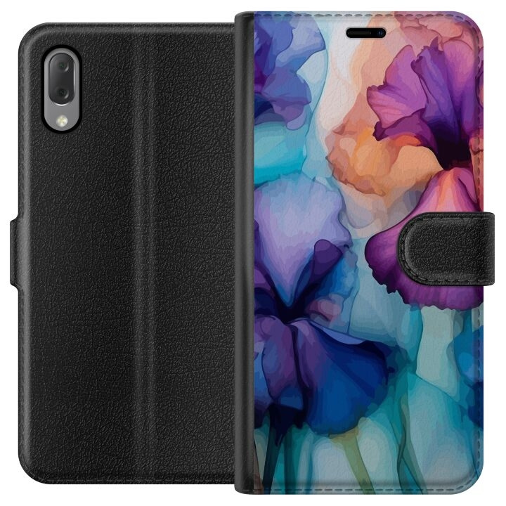 Tegnebogsetui til Sony Xperia L3 med Magiske blomster motiv i gruppen SMARTPHONES & TABLETS / Mobil Beskyttelse / Sony hos TP E-commerce Nordic AB (A61607)