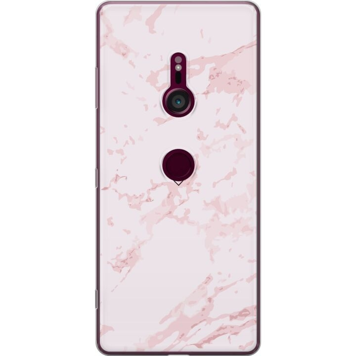 Mobilcover til Sony Xperia XZ3 med Rosa Hjerte motiv i gruppen SMARTPHONES & TABLETS / Mobil Beskyttelse / Sony hos TP E-commerce Nordic AB (A61735)