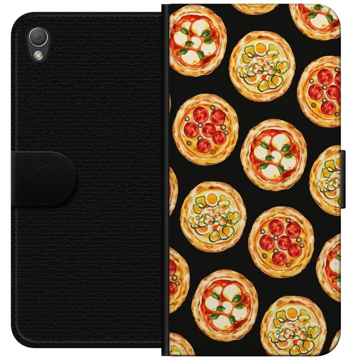 Tegnebogsetui til Sony Xperia Z3 med Pizza motiv i gruppen SMARTPHONES & TABLETS / Mobil Beskyttelse / Sony hos TP E-commerce Nordic AB (A61752)