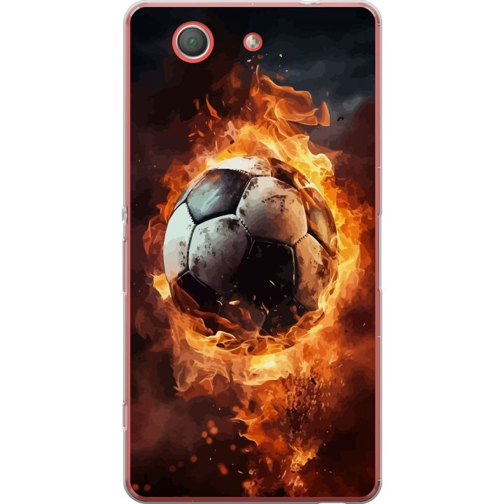 Mobilcover til Sony Xperia Z3 Compact med Fodbold motiv i gruppen SMARTPHONES & TABLETS / Mobil Beskyttelse / Sony hos TP E-commerce Nordic AB (A61787)