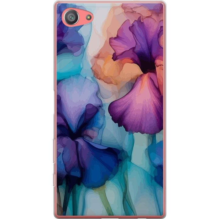 Mobilcover til Sony Xperia Z5 Compact med Magiske blomster motiv i gruppen SMARTPHONES & TABLETS / Mobil Beskyttelse / Sony hos TP E-commerce Nordic AB (A61796)