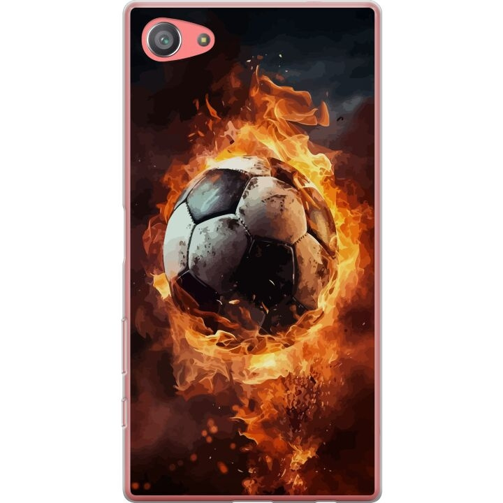 Mobilcover til Sony Xperia Z5 Compact med Fodbold motiv i gruppen SMARTPHONES & TABLETS / Mobil Beskyttelse / Sony hos TP E-commerce Nordic AB (A61814)