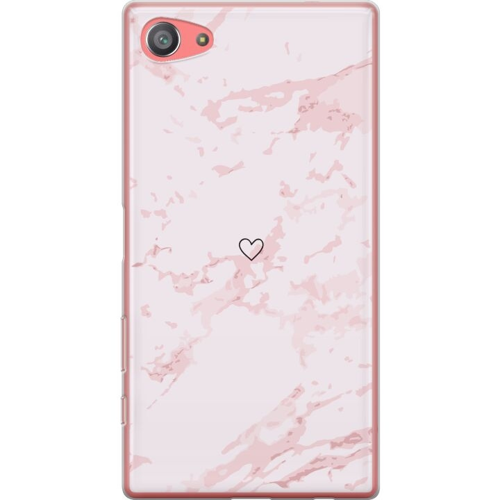 Mobilcover til Sony Xperia Z5 Compact med Rosa Hjerte motiv i gruppen SMARTPHONES & TABLETS / Mobil Beskyttelse / Sony hos TP E-commerce Nordic AB (A61816)