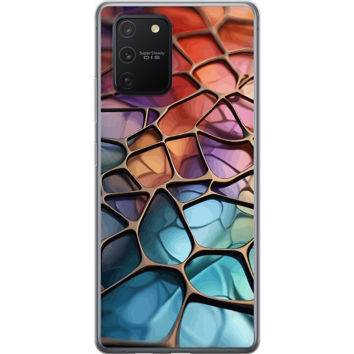 Mobilcover til Samsung Galaxy S10 Lite med Metallict mønster motiv i gruppen SMARTPHONES & TABLETS / Mobil Beskyttelse / Samsung hos TP E-commerce Nordic AB (A61965)