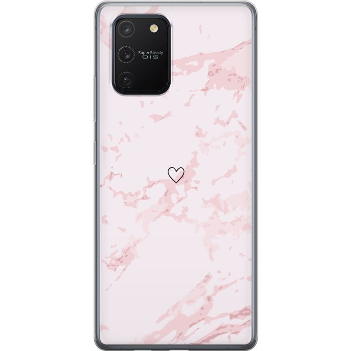 Mobilcover til Samsung Galaxy S10 Lite med Rosa Hjerte motiv i gruppen SMARTPHONES & TABLETS / Mobil Beskyttelse / Samsung hos TP E-commerce Nordic AB (A61978)