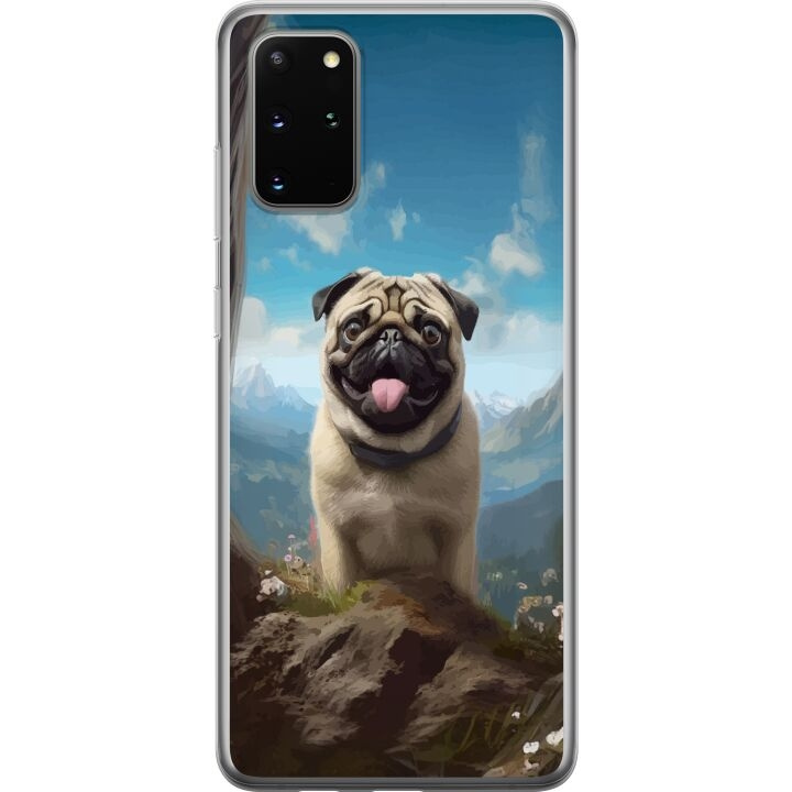 Mobilcover til Samsung Galaxy S20+ med Glad Hund motiv i gruppen SMARTPHONES & TABLETS / Mobil Beskyttelse / Samsung hos TP E-commerce Nordic AB (A62189)