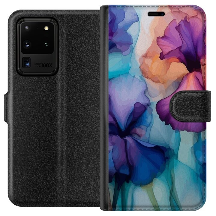 Tegnebogsetui til Samsung Galaxy S20 Ultra med Magiske blomster motiv i gruppen SMARTPHONES & TABLETS / Mobil Beskyttelse / Samsung hos TP E-commerce Nordic AB (A62201)