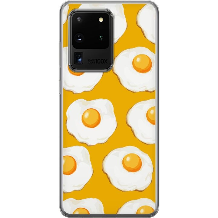 Mobilcover til Samsung Galaxy S20 Ultra med Stegt æg motiv i gruppen SMARTPHONES & TABLETS / Mobil Beskyttelse / Samsung hos TP E-commerce Nordic AB (A62227)