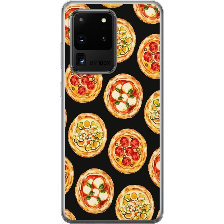 Mobilcover til Samsung Galaxy S20 Ultra med Pizza motiv i gruppen SMARTPHONES & TABLETS / Mobil Beskyttelse / Samsung hos TP E-commerce Nordic AB (A62238)