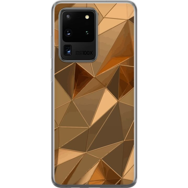 Mobilcover til Samsung Galaxy S20 Ultra med 3D Guld motiv i gruppen SMARTPHONES & TABLETS / Mobil Beskyttelse / Samsung hos TP E-commerce Nordic AB (A62249)