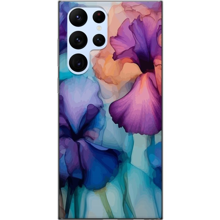 Mobilcover til Samsung Galaxy S22 Ultra 5G med Magiske blomster motiv i gruppen SMARTPHONES & TABLETS / Mobil Beskyttelse / Samsung hos TP E-commerce Nordic AB (A62606)