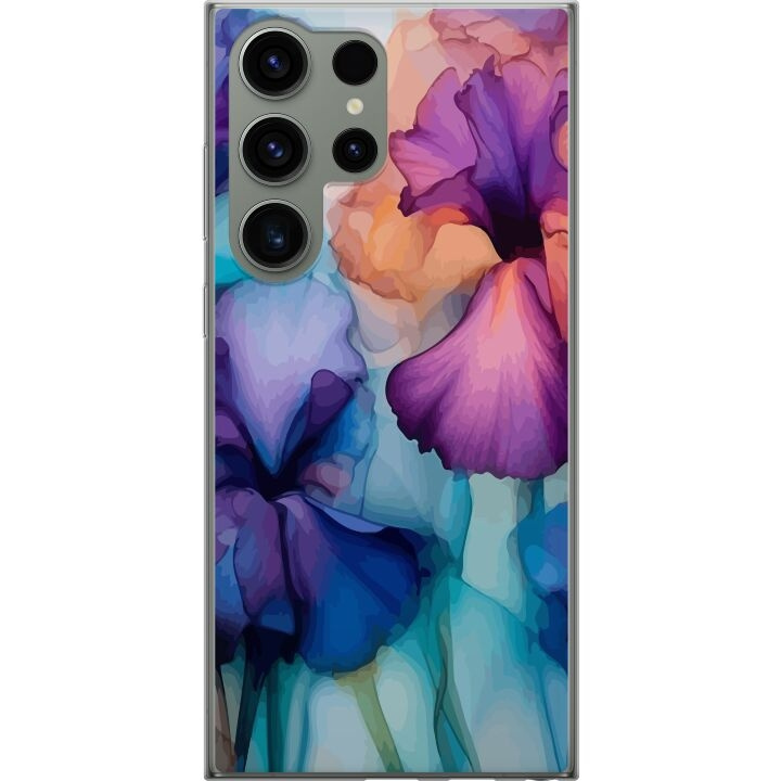 Mobilcover til Samsung Galaxy S23 Ultra med Magiske blomster motiv i gruppen SMARTPHONES & TABLETS / Mobil Beskyttelse / Samsung hos TP E-commerce Nordic AB (A62822)