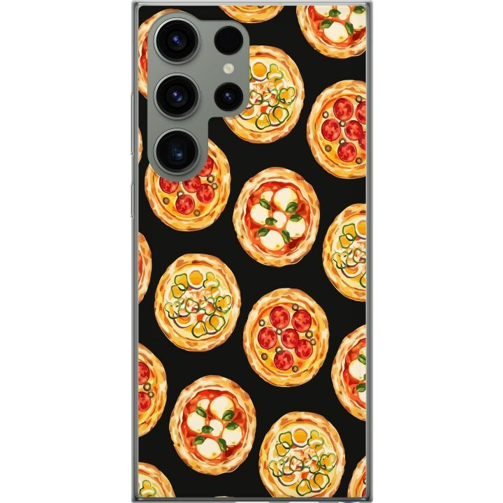 Mobilcover til Samsung Galaxy S23 Ultra med Pizza motiv i gruppen SMARTPHONES & TABLETS / Mobil Beskyttelse / Samsung hos TP E-commerce Nordic AB (A62832)