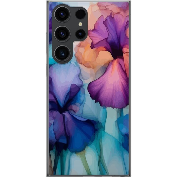 Mobilcover til Samsung Galaxy S24 Ultra med Magiske blomster motiv i gruppen SMARTPHONES & TABLETS / Mobil Beskyttelse / Samsung hos TP E-commerce Nordic AB (A62984)