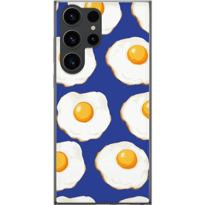 Mobilcover til Samsung Galaxy S24 Ultra med Stegte æg motiv i gruppen SMARTPHONES & TABLETS / Mobil Beskyttelse / Samsung hos TP E-commerce Nordic AB (A62987)