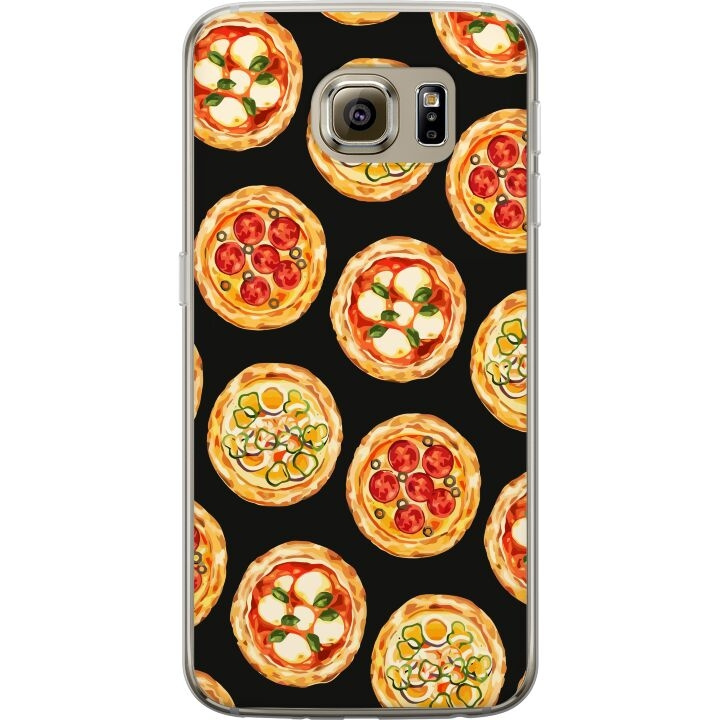 Mobilcover til Samsung Galaxy S6 med Pizza motiv i gruppen SMARTPHONES & TABLETS / Mobil Beskyttelse / Samsung hos TP E-commerce Nordic AB (A63021)