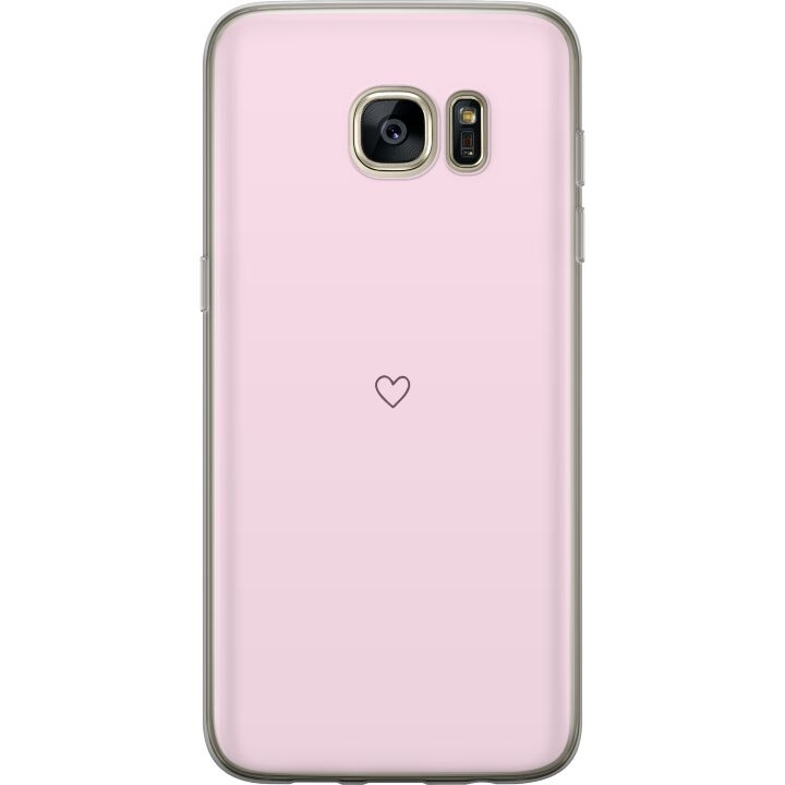 Mobilcover til Samsung Galaxy S7 edge med Hjerte motiv i gruppen SMARTPHONES & TABLETS / Mobil Beskyttelse / Samsung hos TP E-commerce Nordic AB (A63135)