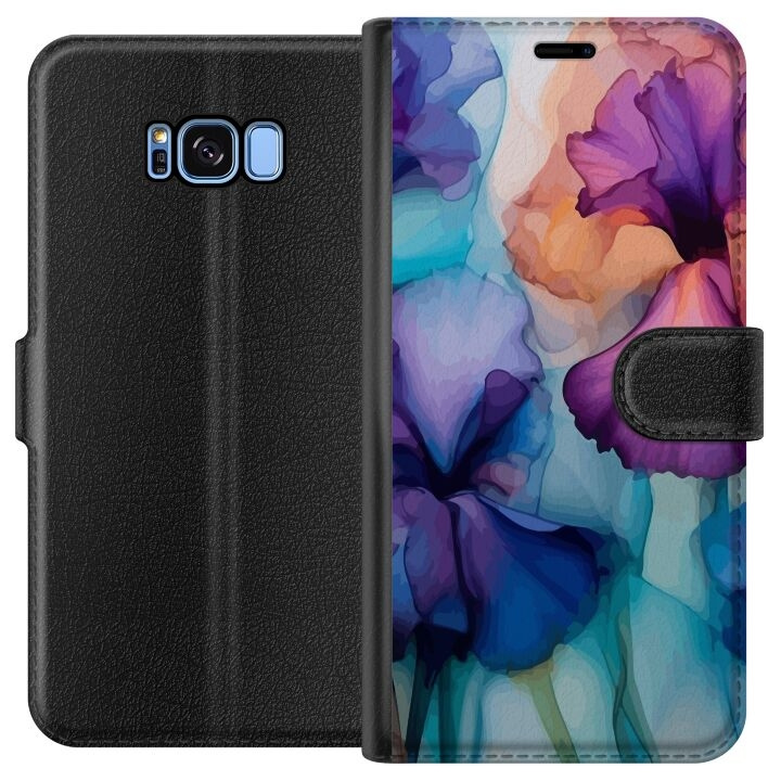 Tegnebogsetui til Samsung Galaxy S8 med Magiske blomster motiv i gruppen SMARTPHONES & TABLETS / Mobil Beskyttelse / Samsung hos TP E-commerce Nordic AB (A63146)