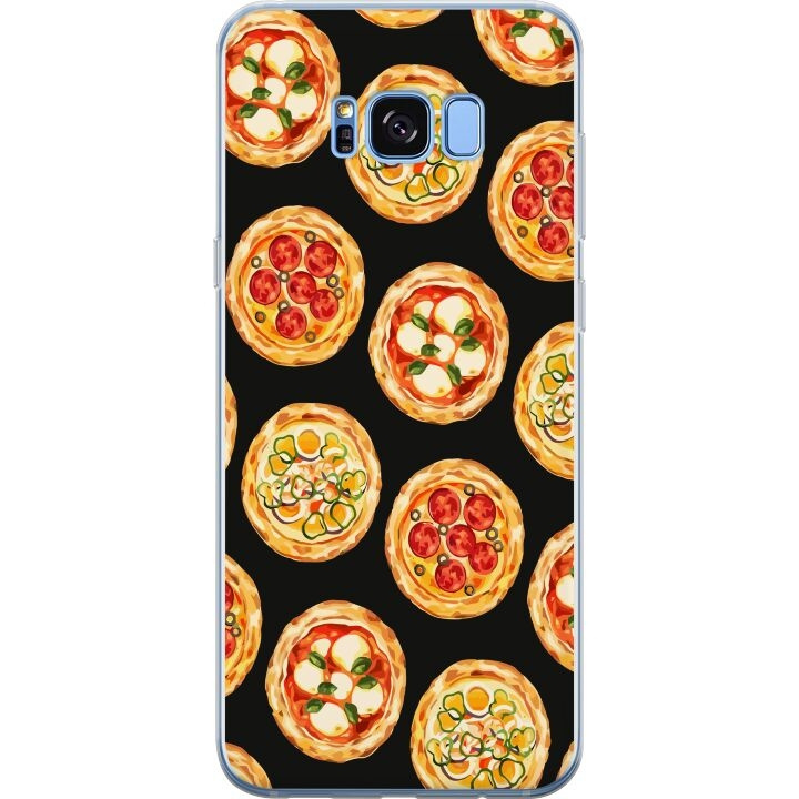 Mobilcover til Samsung Galaxy S8 med Pizza motiv i gruppen SMARTPHONES & TABLETS / Mobil Beskyttelse / Samsung hos TP E-commerce Nordic AB (A63183)