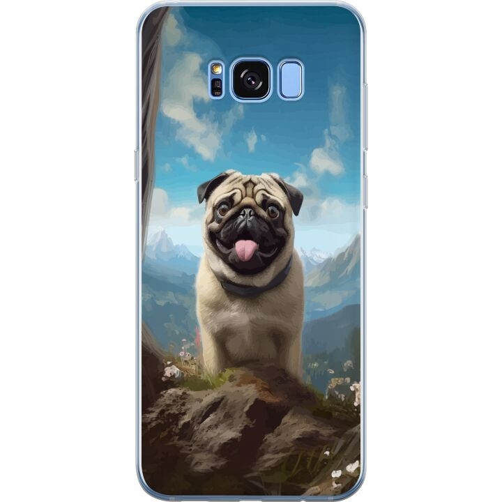 Mobilcover til Samsung Galaxy S8 med Glad Hund motiv i gruppen SMARTPHONES & TABLETS / Mobil Beskyttelse / Samsung hos TP E-commerce Nordic AB (A63188)