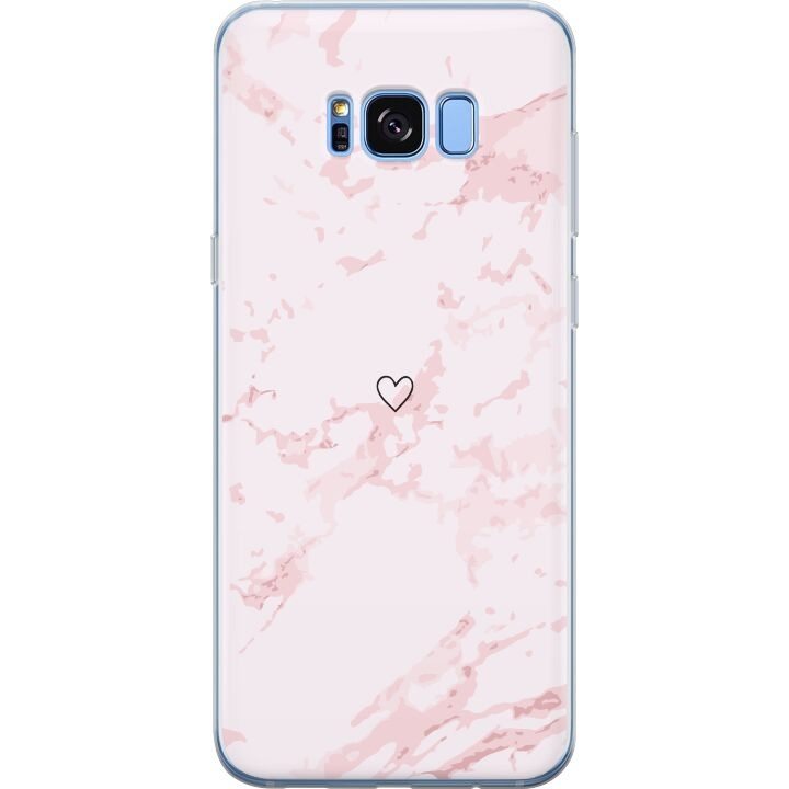 Mobilcover til Samsung Galaxy S8 med Rosa Hjerte motiv i gruppen SMARTPHONES & TABLETS / Mobil Beskyttelse / Samsung hos TP E-commerce Nordic AB (A63193)