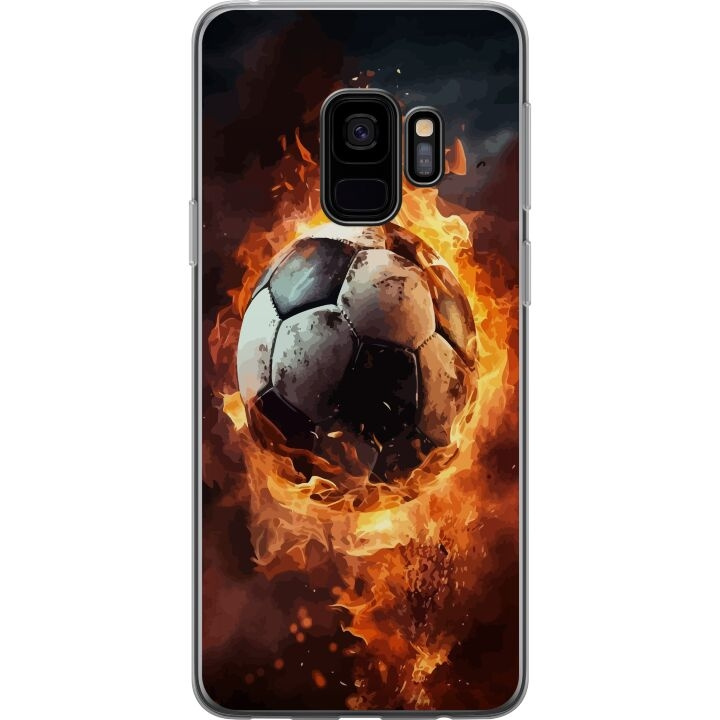 Mobilcover til Samsung Galaxy S9 med Fodbold motiv i gruppen SMARTPHONES & TABLETS / Mobil Beskyttelse / Samsung hos TP E-commerce Nordic AB (A63272)