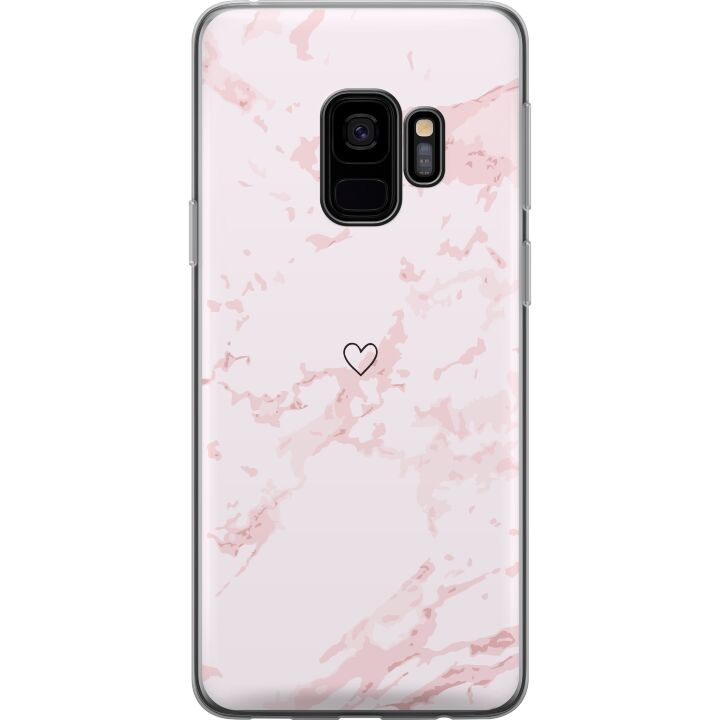 Mobilcover til Samsung Galaxy S9 med Rosa Hjerte motiv i gruppen SMARTPHONES & TABLETS / Mobil Beskyttelse / Samsung hos TP E-commerce Nordic AB (A63274)