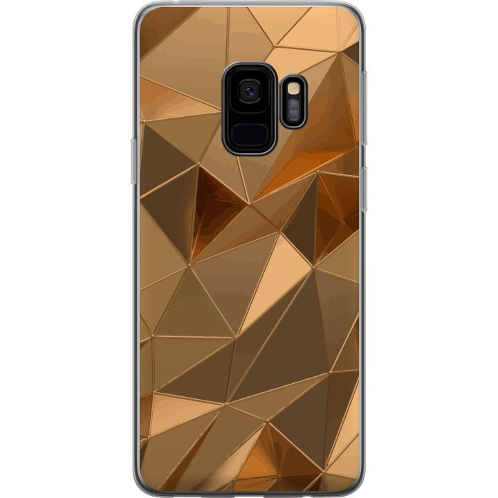 Mobilcover til Samsung Galaxy S9 med 3D Guld motiv i gruppen SMARTPHONES & TABLETS / Mobil Beskyttelse / Samsung hos TP E-commerce Nordic AB (A63275)