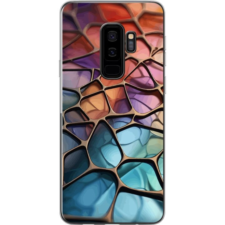 Mobilcover til Samsung Galaxy S9+ med Metallict mønster motiv i gruppen SMARTPHONES & TABLETS / Mobil Beskyttelse / Samsung hos TP E-commerce Nordic AB (A63315)