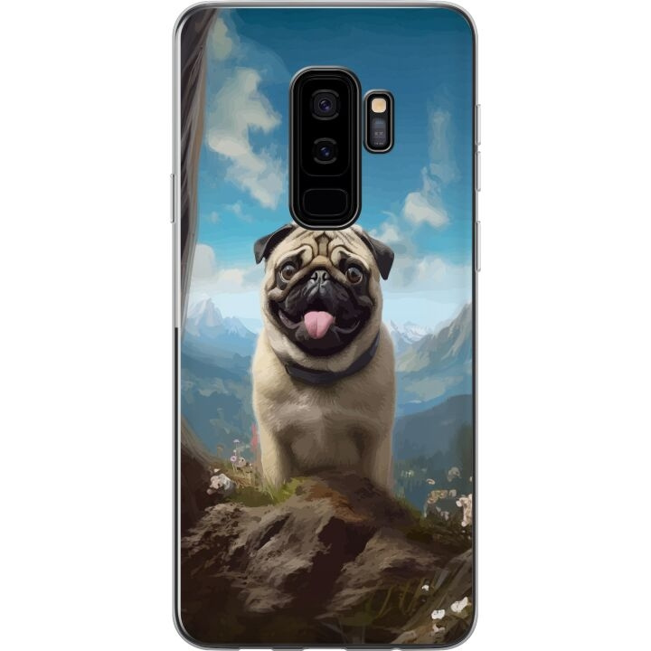 Mobilcover til Samsung Galaxy S9+ med Glad Hund motiv i gruppen SMARTPHONES & TABLETS / Mobil Beskyttelse / Samsung hos TP E-commerce Nordic AB (A63323)