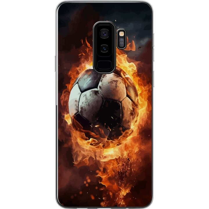 Mobilcover til Samsung Galaxy S9+ med Fodbold motiv i gruppen SMARTPHONES & TABLETS / Mobil Beskyttelse / Samsung hos TP E-commerce Nordic AB (A63326)