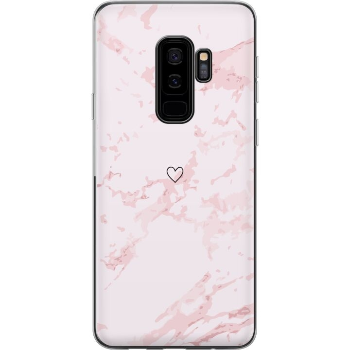 Mobilcover til Samsung Galaxy S9+ med Rosa Hjerte motiv i gruppen SMARTPHONES & TABLETS / Mobil Beskyttelse / Samsung hos TP E-commerce Nordic AB (A63328)