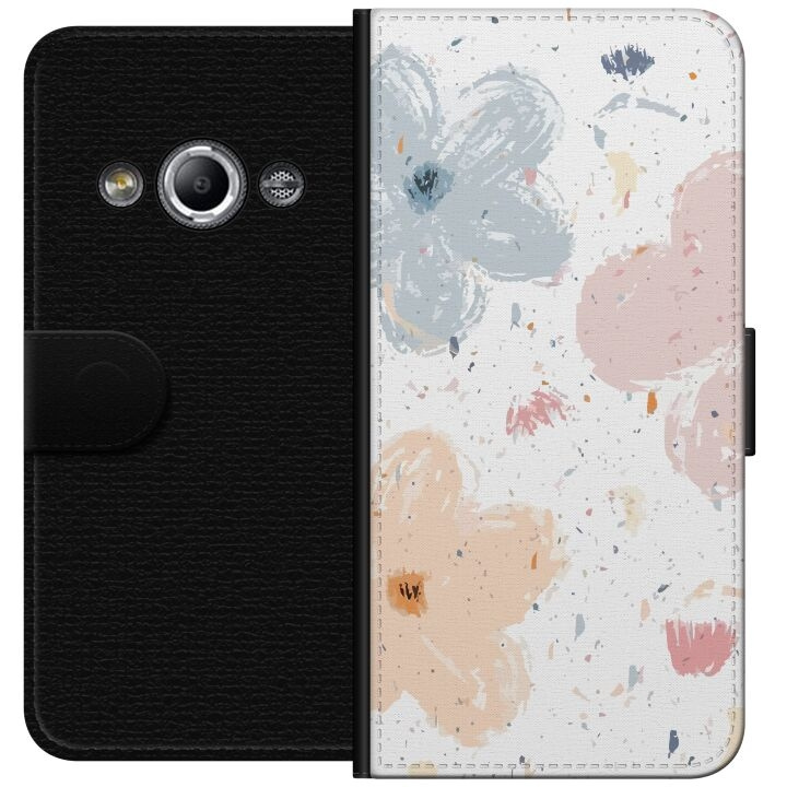 Tegnebogsetui til Samsung Galaxy Xcover 3 med Blomster motiv i gruppen SMARTPHONES & TABLETS / Mobil Beskyttelse / Samsung hos TP E-commerce Nordic AB (A63344)