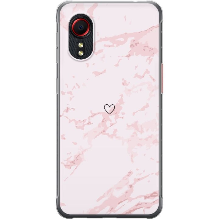 Mobilcover til Samsung Galaxy Xcover 5 med Rosa Hjerte motiv i gruppen SMARTPHONES & TABLETS / Mobil Beskyttelse / Samsung hos TP E-commerce Nordic AB (A63463)