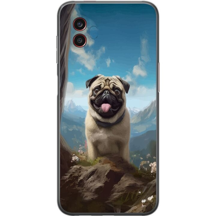 Mobilcover til Samsung Galaxy Xcover6 Pro med Glad Hund motiv i gruppen SMARTPHONES & TABLETS / Mobil Beskyttelse / Samsung hos TP E-commerce Nordic AB (A63485)