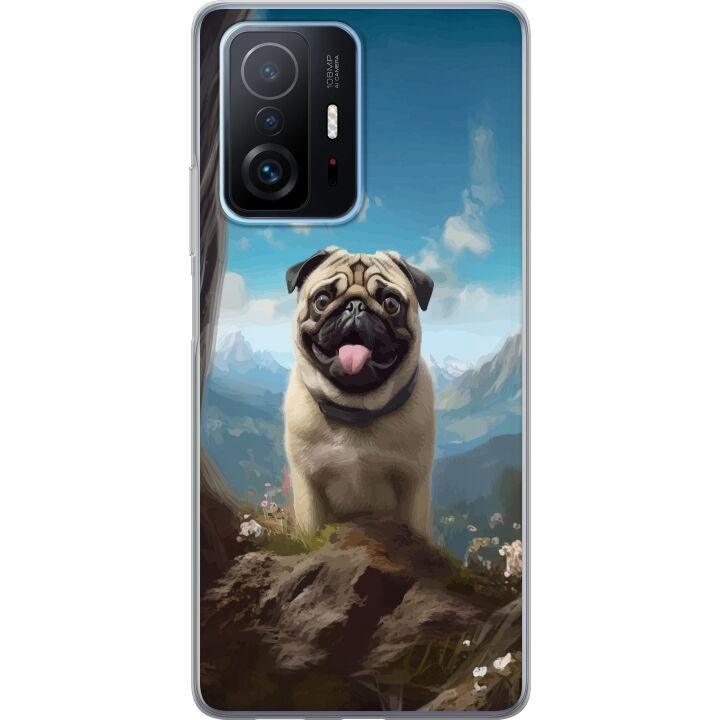 Mobilcover til Xiaomi 11T med Glad Hund motiv i gruppen SMARTPHONES & TABLETS / Mobil Beskyttelse / Xiaomi hos TP E-commerce Nordic AB (A63782)