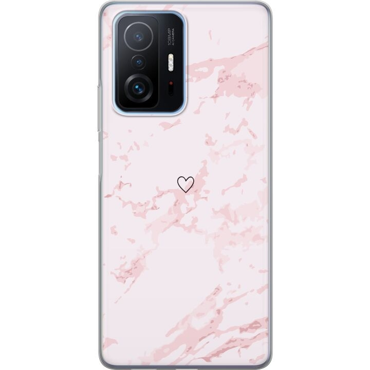 Mobilcover til Xiaomi 11T Pro med Rosa Hjerte motiv i gruppen SMARTPHONES & TABLETS / Mobil Beskyttelse / Xiaomi hos TP E-commerce Nordic AB (A63814)