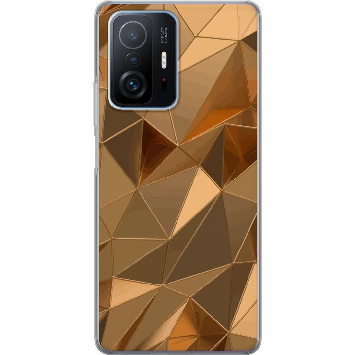 Mobilcover til Xiaomi 11T Pro med 3D Guld motiv i gruppen SMARTPHONES & TABLETS / Mobil Beskyttelse / Xiaomi hos TP E-commerce Nordic AB (A63815)