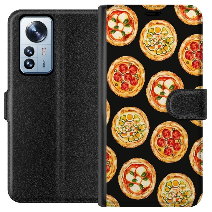 Tegnebogsetui til Xiaomi 12 Pro med Pizza motiv i gruppen SMARTPHONES & TABLETS / Mobil Beskyttelse / Xiaomi hos TP E-commerce Nordic AB (A63912)