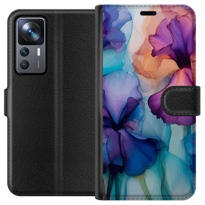 Tegnebogsetui til Xiaomi 12T med Magiske blomster motiv i gruppen SMARTPHONES & TABLETS / Mobil Beskyttelse / Xiaomi hos TP E-commerce Nordic AB (A63956)