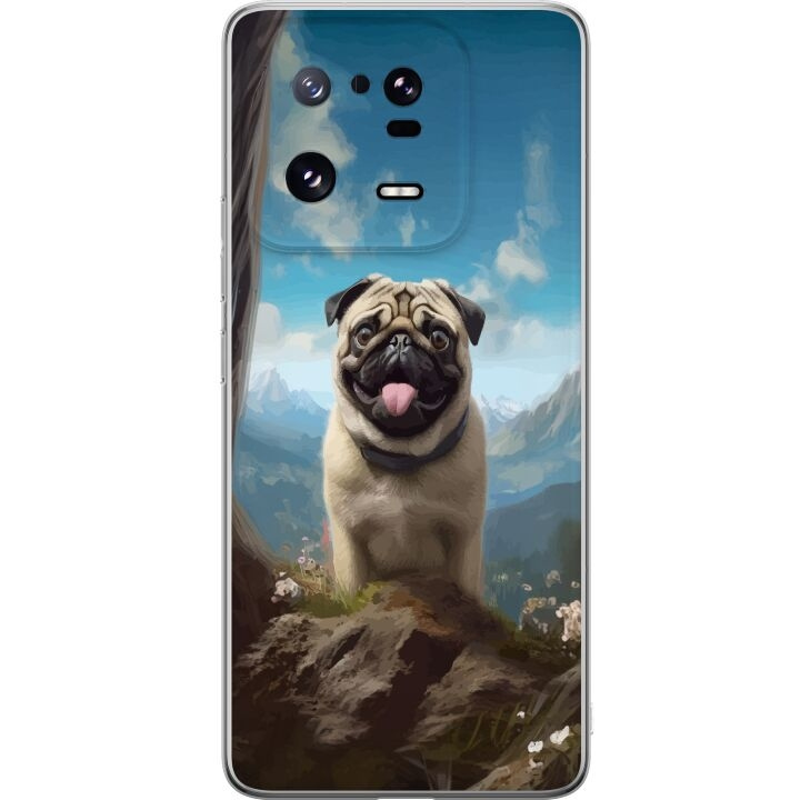 Mobilcover til Xiaomi 13 Pro med Glad Hund motiv i gruppen SMARTPHONES & TABLETS / Mobil Beskyttelse / Xiaomi hos TP E-commerce Nordic AB (A64214)