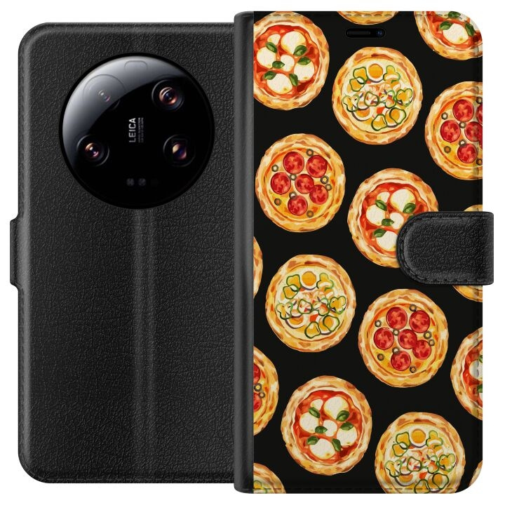 Tegnebogsetui til Xiaomi 13 Ultra med Pizza motiv i gruppen SMARTPHONES & TABLETS / Mobil Beskyttelse / Xiaomi hos TP E-commerce Nordic AB (A64290)