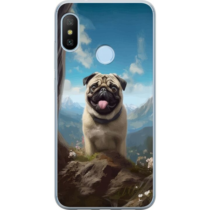 Mobilcover til Xiaomi Mi A2 Lite med Glad Hund motiv i gruppen SMARTPHONES & TABLETS / Mobil Beskyttelse / Xiaomi hos TP E-commerce Nordic AB (A64430)