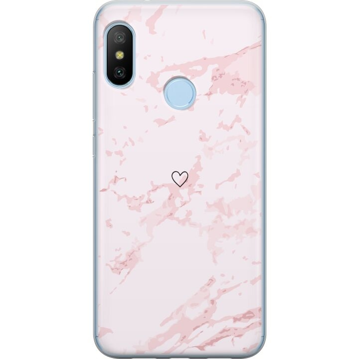 Mobilcover til Xiaomi Mi A2 Lite med Rosa Hjerte motiv i gruppen SMARTPHONES & TABLETS / Mobil Beskyttelse / Xiaomi hos TP E-commerce Nordic AB (A64435)