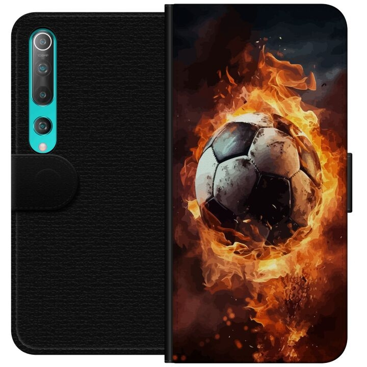 Tegnebogsetui til Xiaomi Mi 10 5G med Fodbold motiv i gruppen SMARTPHONES & TABLETS / Mobil Beskyttelse / Xiaomi hos TP E-commerce Nordic AB (A64460)