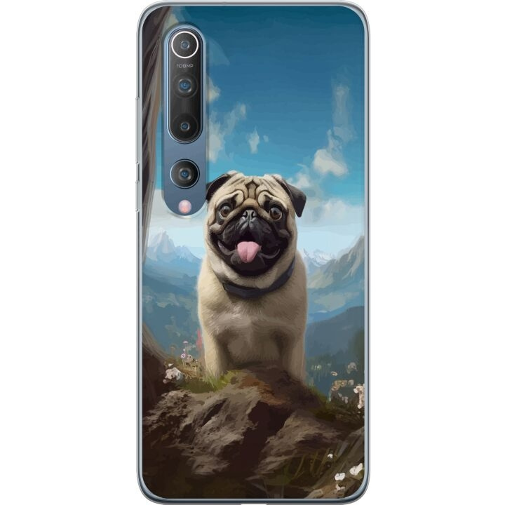 Mobilcover til Xiaomi Mi 10 5G med Glad Hund motiv i gruppen SMARTPHONES & TABLETS / Mobil Beskyttelse / Xiaomi hos TP E-commerce Nordic AB (A64484)