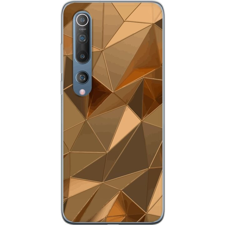 Mobilcover til Xiaomi Mi 10 5G med 3D Guld motiv i gruppen SMARTPHONES & TABLETS / Mobil Beskyttelse / Xiaomi hos TP E-commerce Nordic AB (A64490)